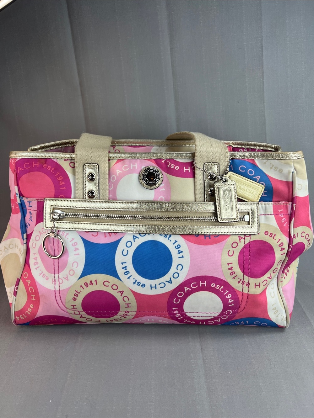 Coach 2010 Tote with Gold-Tone Trim
